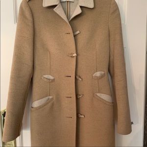 STUNNING Prada camel color angora coat!